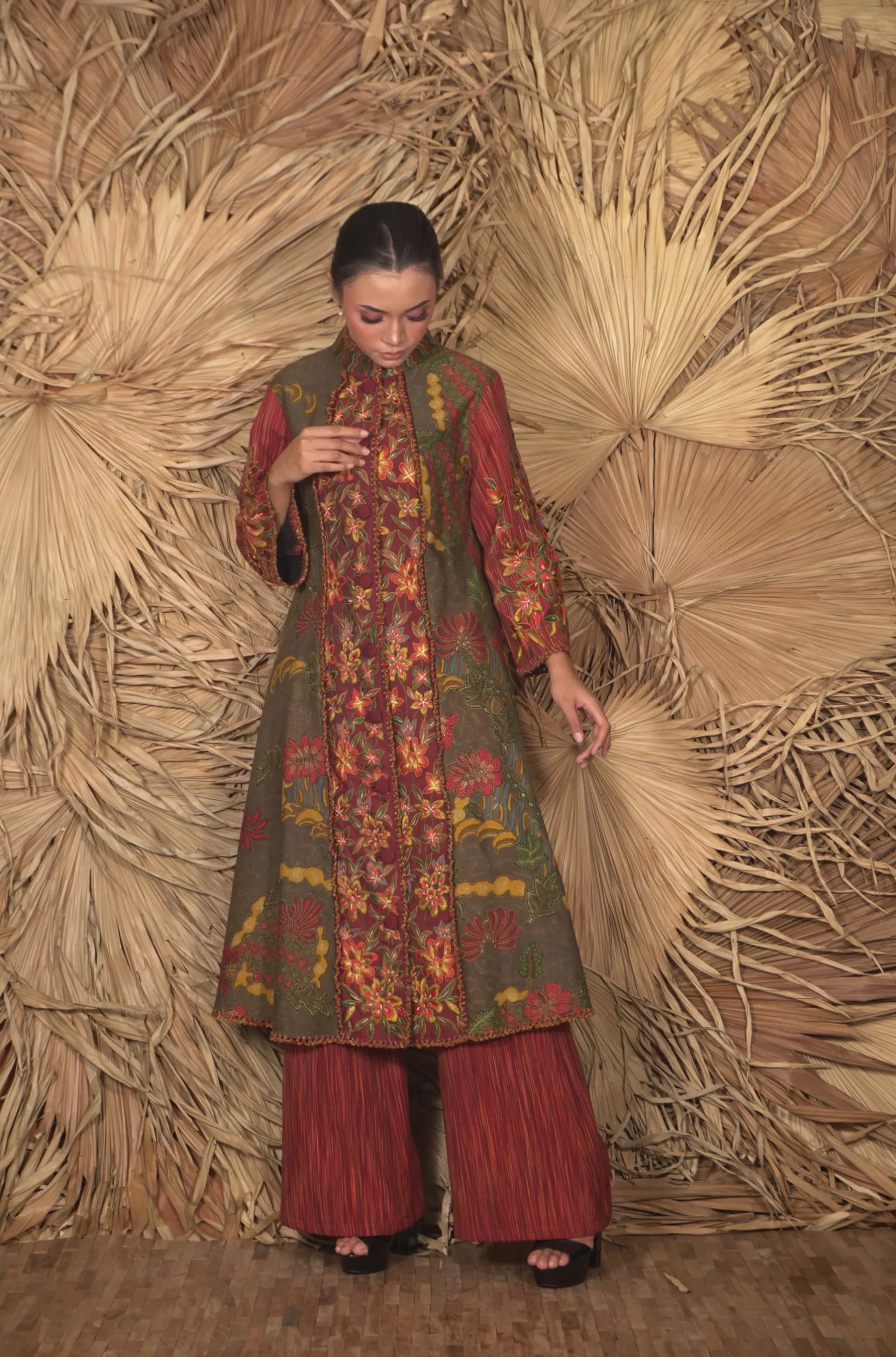 Long Dress Semi Tunic Batik dan Bordir Limited Editions By Batik Sengenge - Image 2