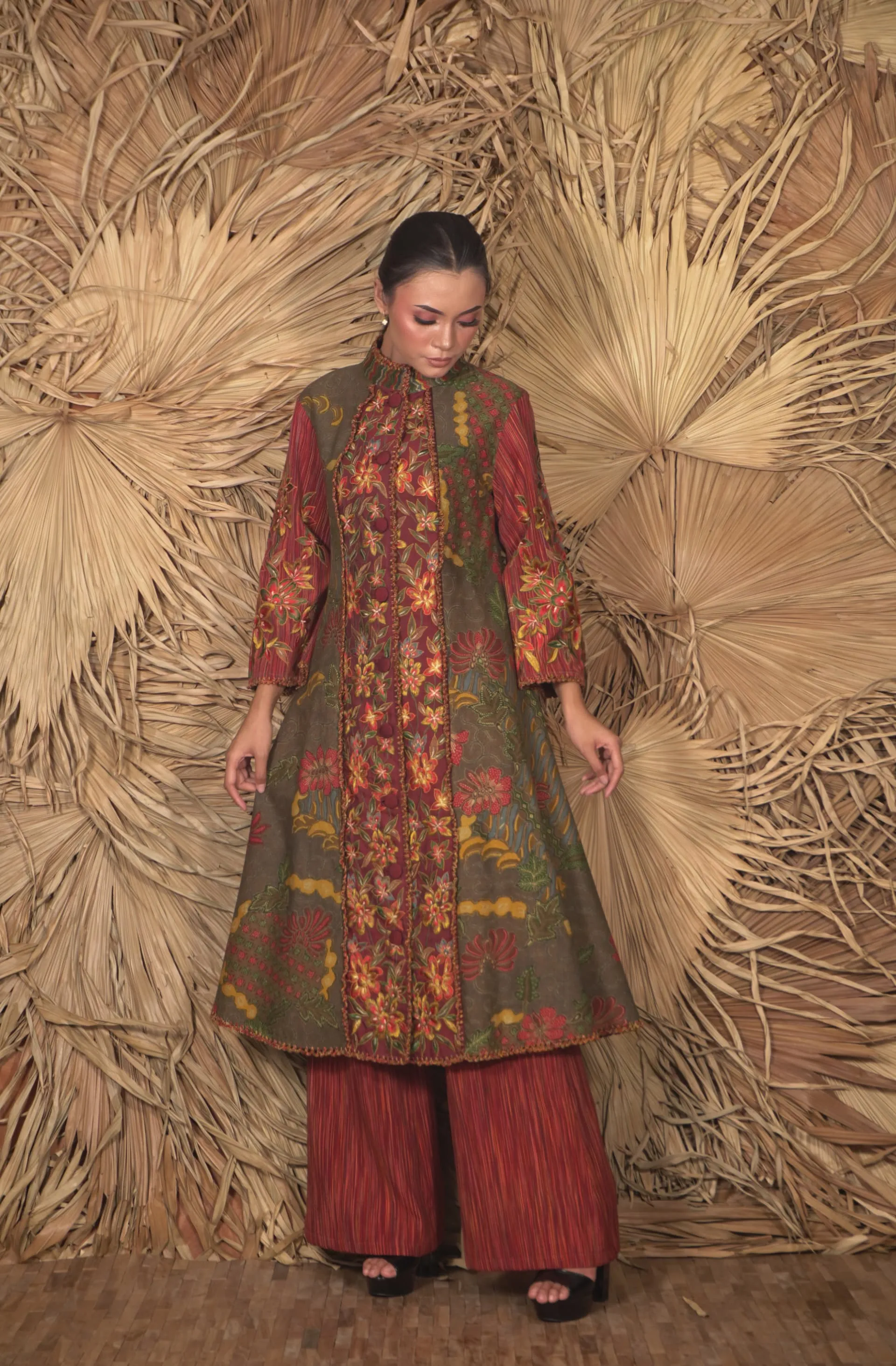 Long Dress Semi Tunic Batik dan Bordir Limited Editions By Batik Sengenge - Image 3