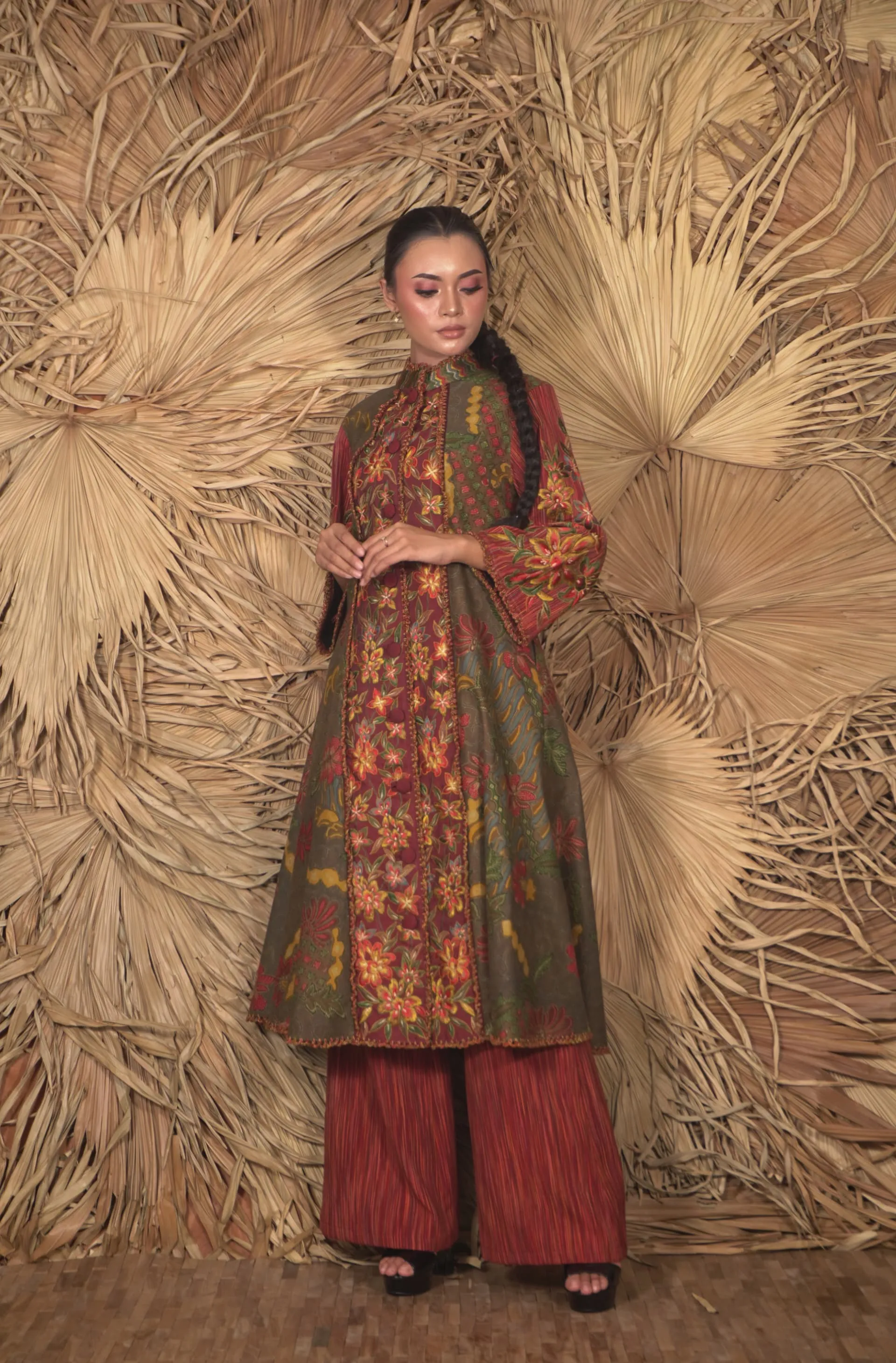 Long Dress Semi Tunic Batik dan Bordir Limited Editions By Batik Sengenge - Image 4