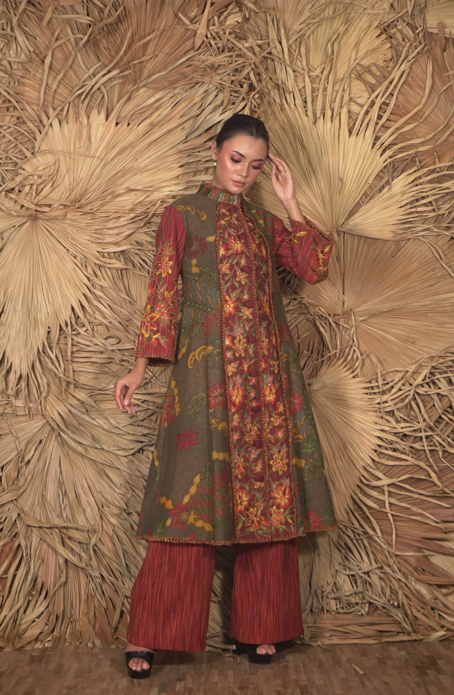 Long Dress Semi Tunic Batik dan Bordir Limited Editions By Batik Sengenge - Image 7